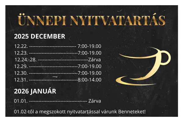 Ünnepi nyitvatartás